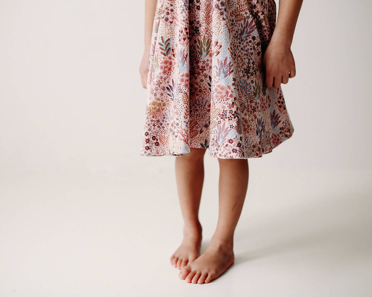 Twirl Dress- Spring Garden- Lilac