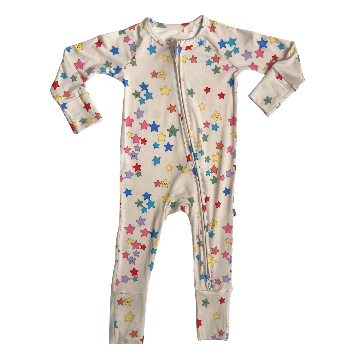 Bamboo 2-Way Convertible Zip Romper - Scattered Stars