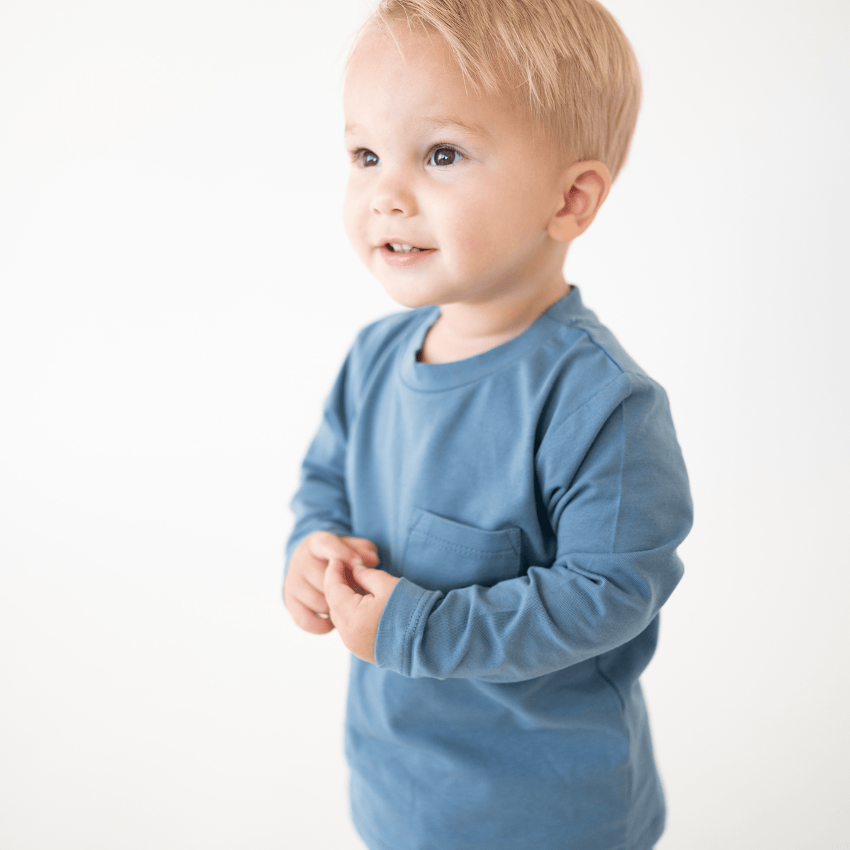 Charlie Long Sleeve Jersey Tee - Dark Cobalt