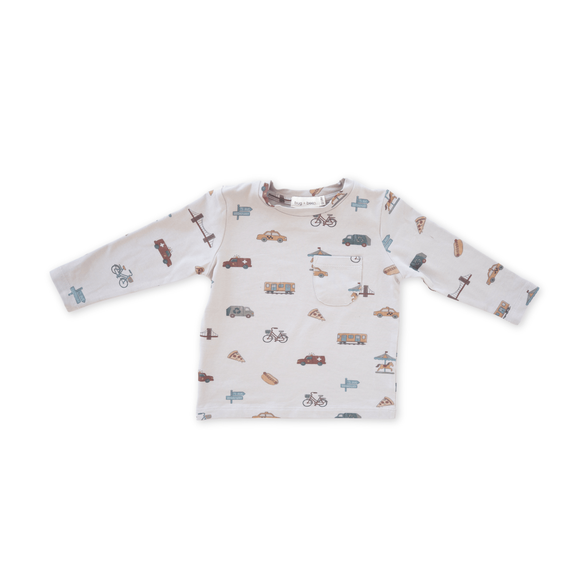 Charlie Long Sleeve Jersey Tee - City Vibes