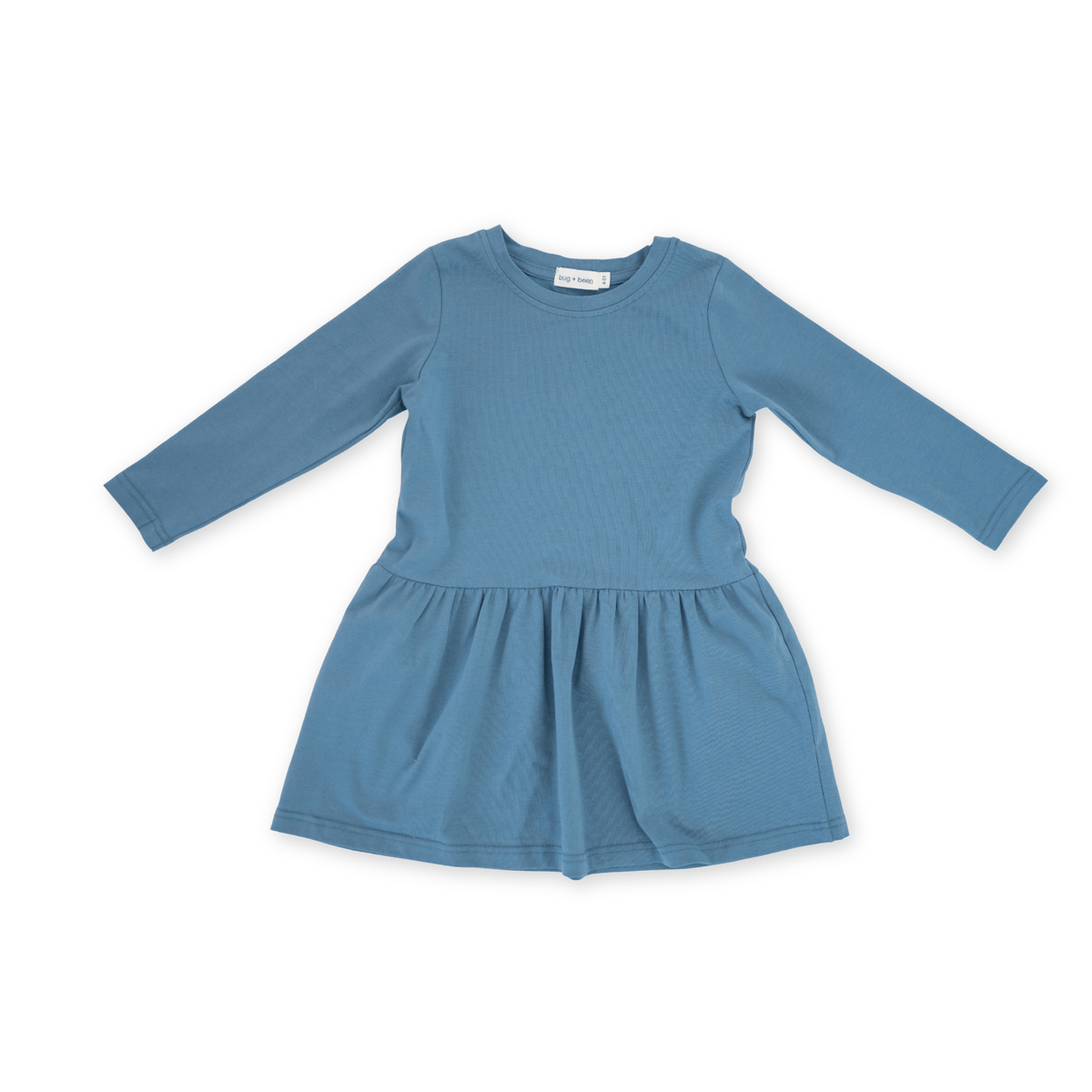 Chloe Long Sleeve Jersey Dress - Dark Cobalt