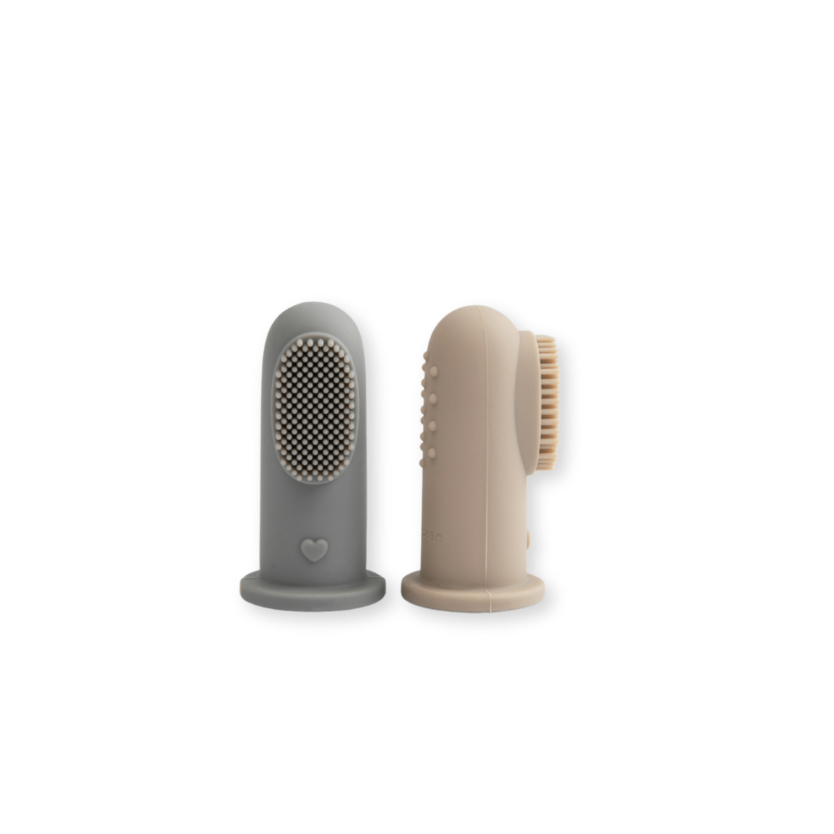 Silicone Finger Toothbrush Set of Two with Case