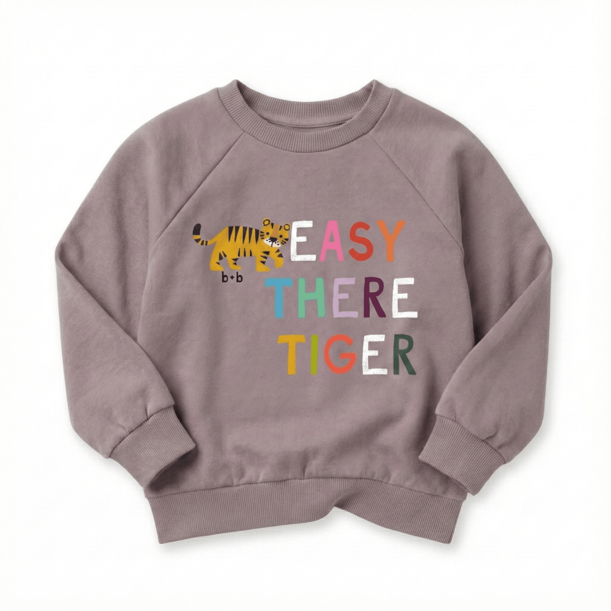 Organic Cotton Sweatshirt - Easy There Tiger
