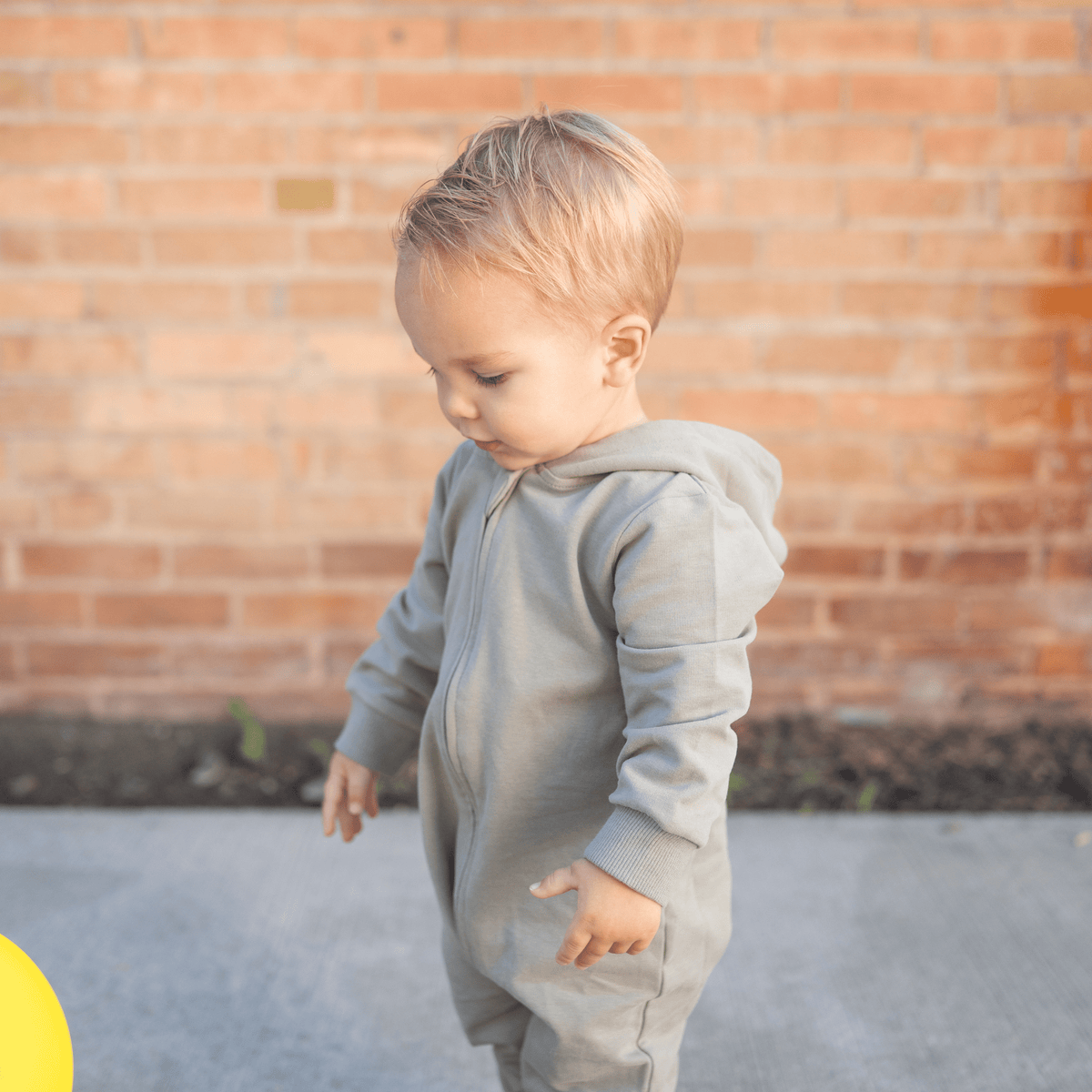Hudson Hoodie Romper — Sage