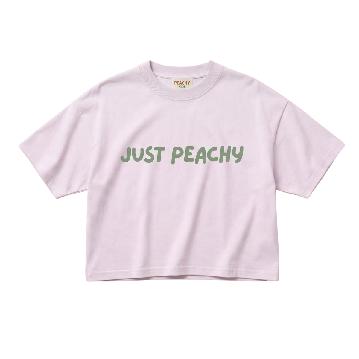 Organic Cotton Tee (Boxy Fit) - Just Peachy Lilac