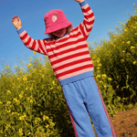 Kids Strawberry Bucket Hat - French Terry