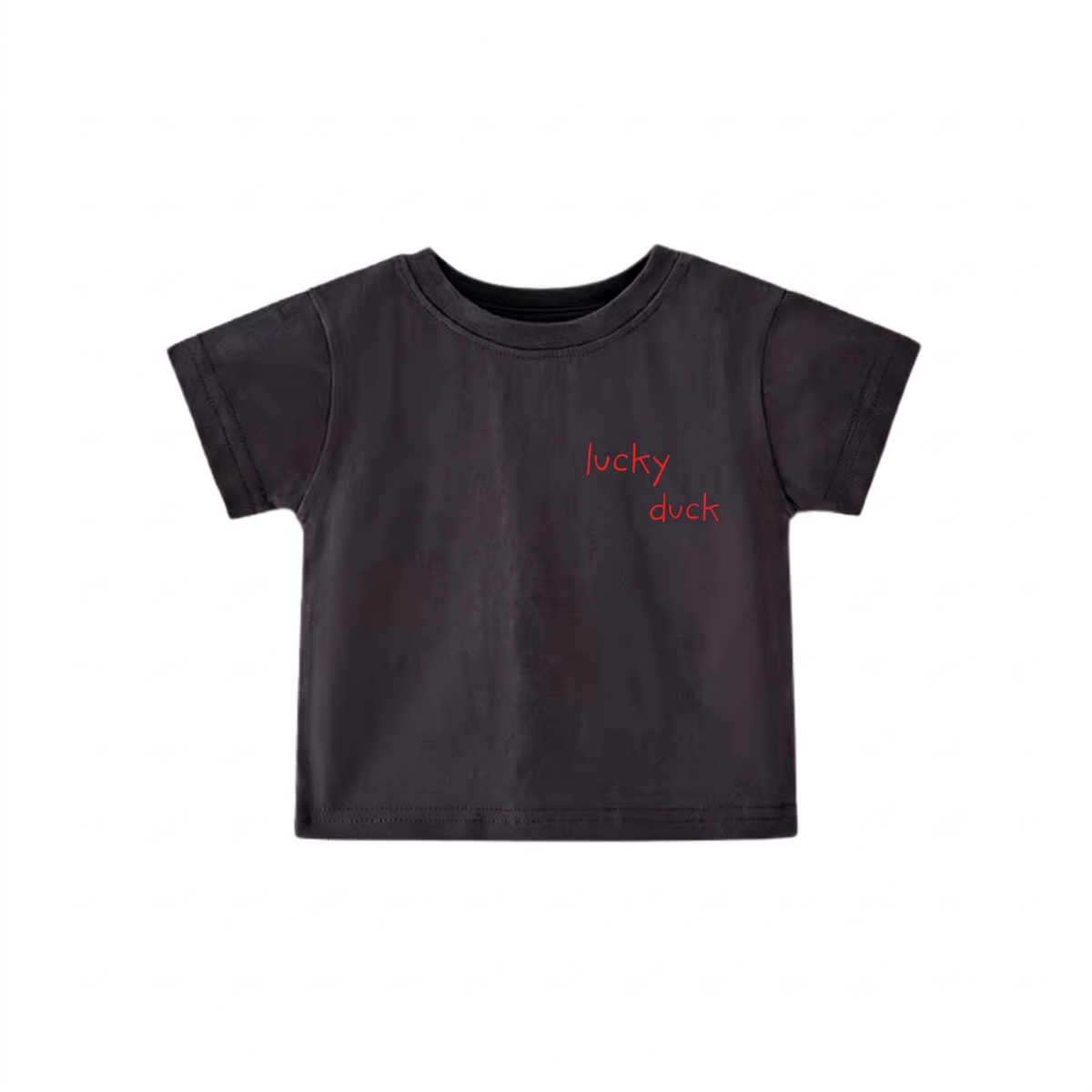 Lucky Duck Tee - Washed Black