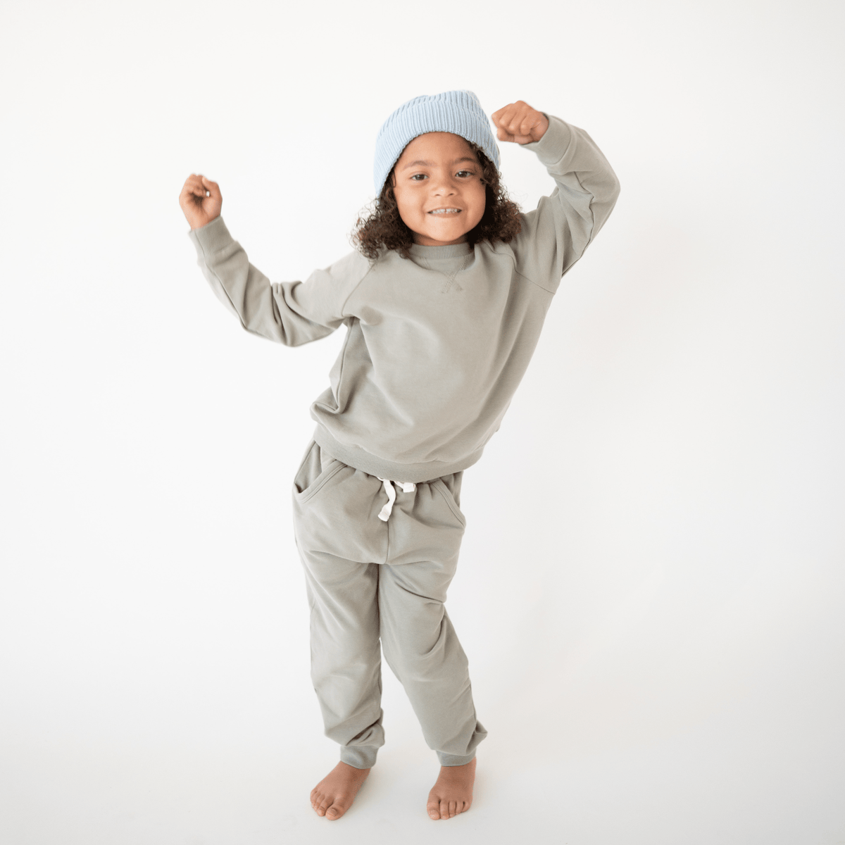 Mercer Sweatshirt + Jogger Matching Set - Sage
