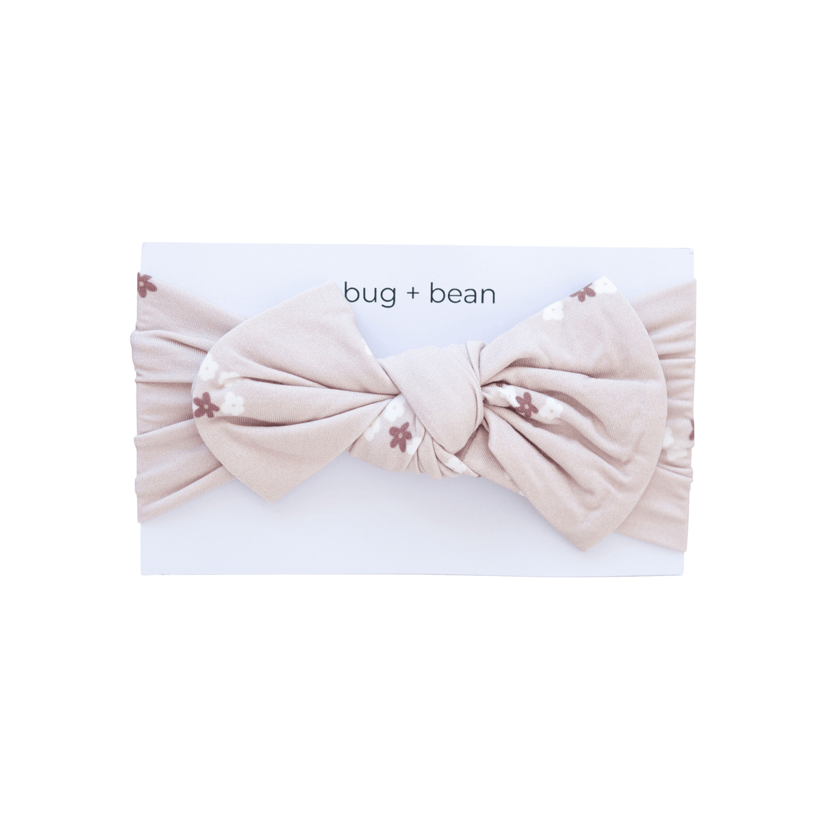 Bamboo Knot Bow - Mocha Bloom