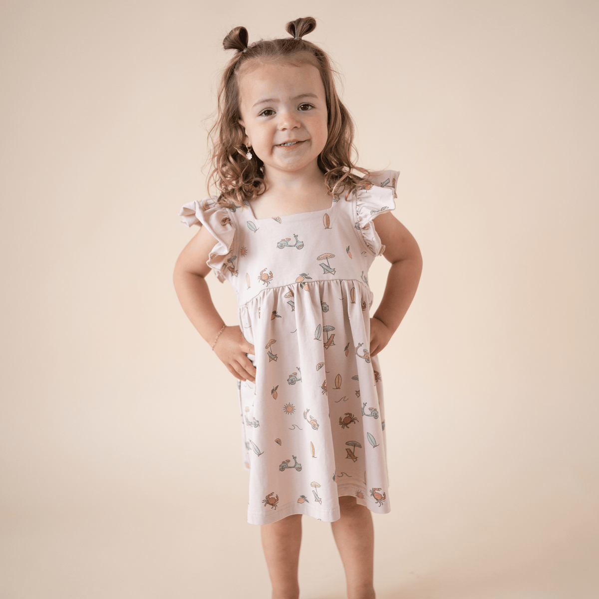 Organic Cotton Flutter Dress – Summer Vibes