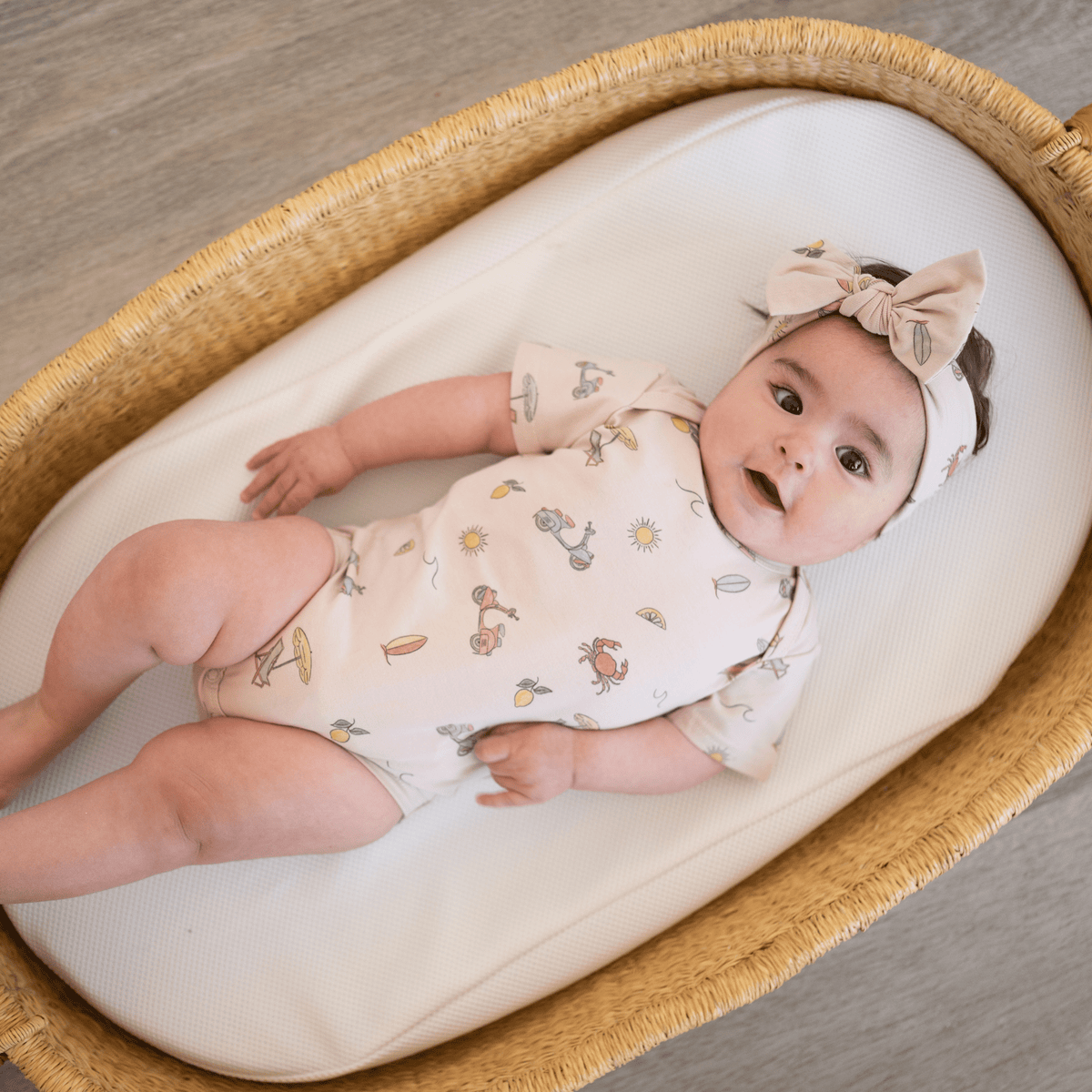 Organic Cotton Short Sleeve Bodysuit – Summer Vibes