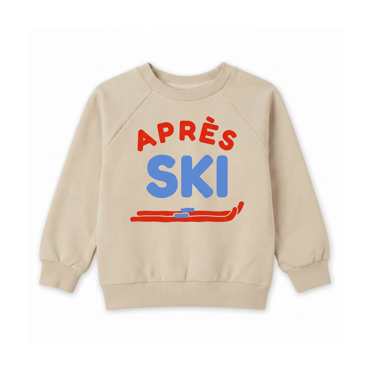 Organic Cotton Sweatshirt - Après Ski Tomato
