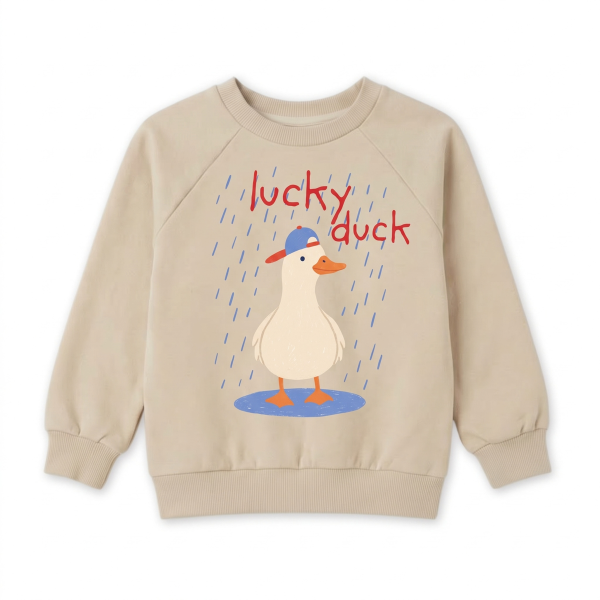 Organic Cotton Sweatshirt - Lucky Duck