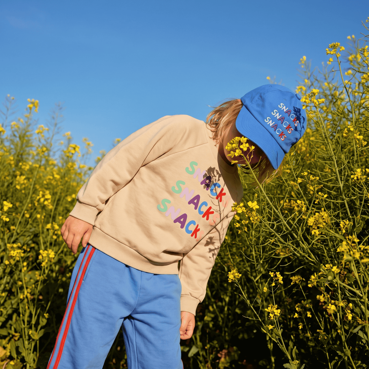 Organic Cotton Sweatshirt - Snacks, Snacks, Snacks