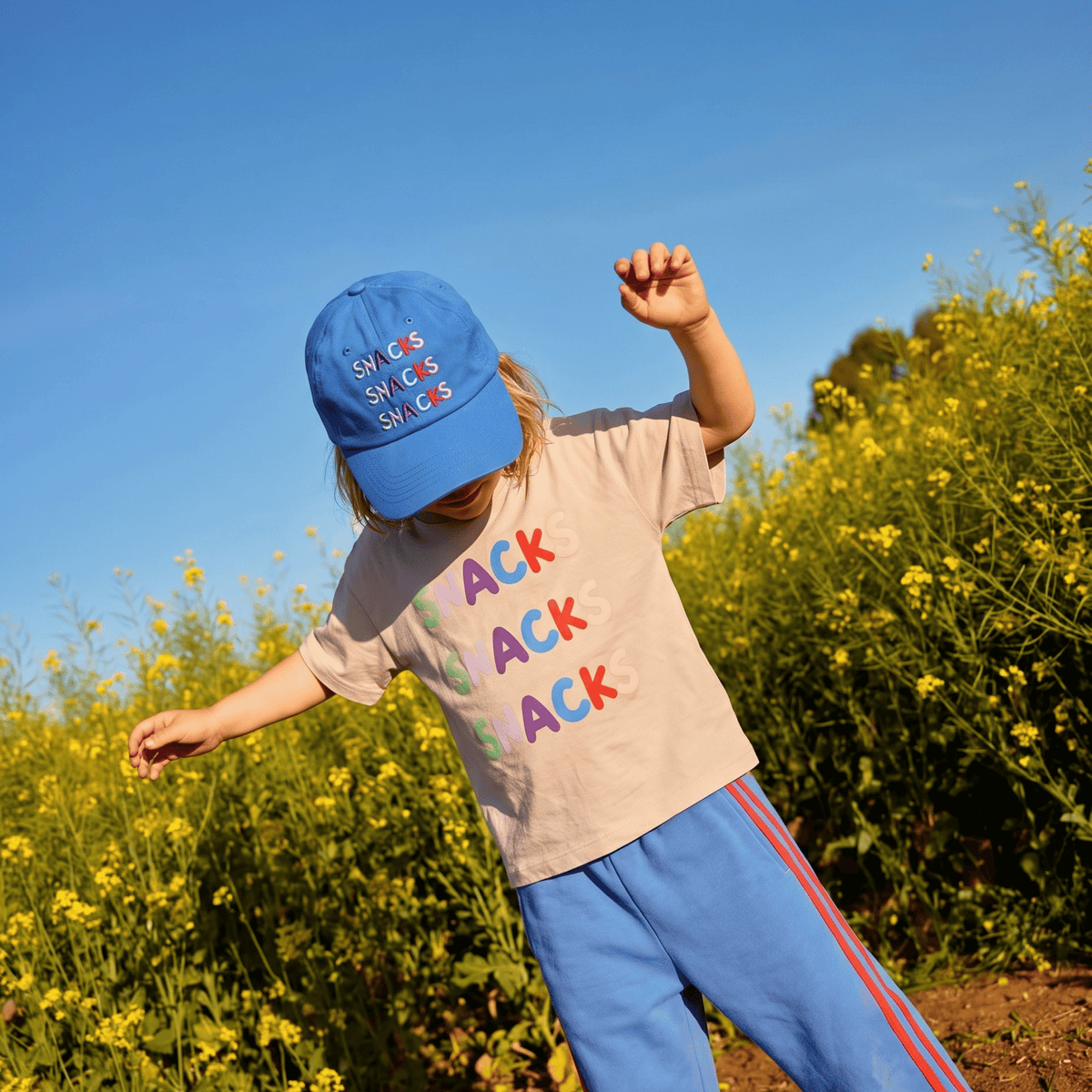 Organic Cotton Tee (Boxy Fit) - Snacks, Snacks, Snacks