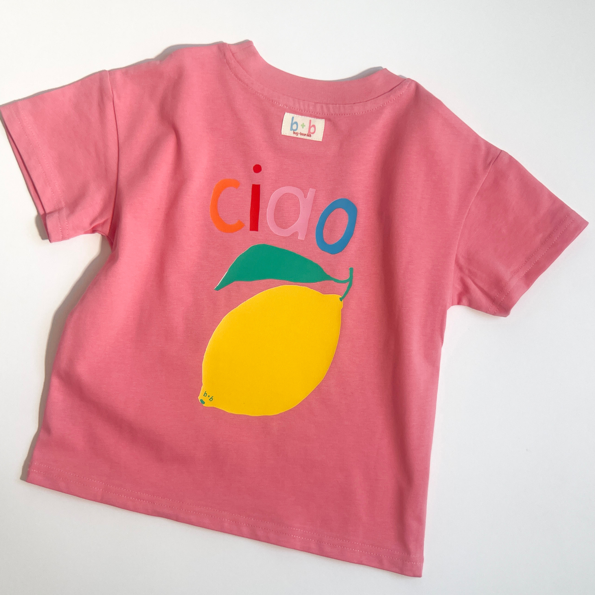 Organic Cotton Tee (Relaxed Fit) - Pink Ciao