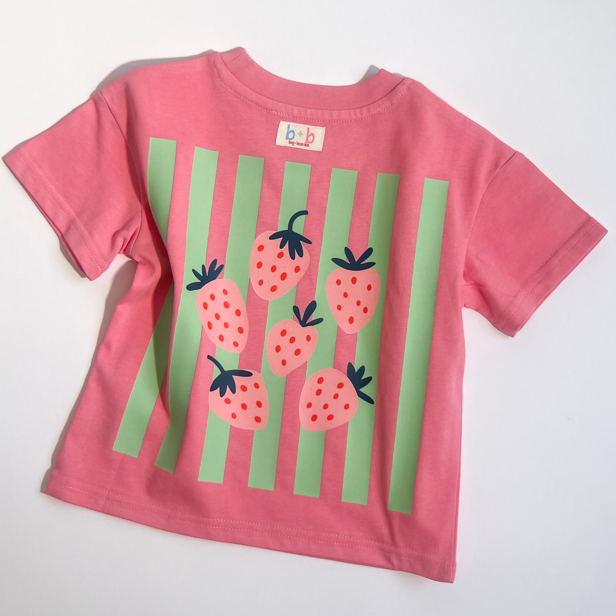 Organic Cotton Tee (Relaxed Fit) - Pink Strawberry