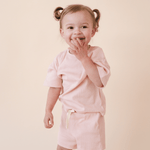 Organic Cotton Short Set blush