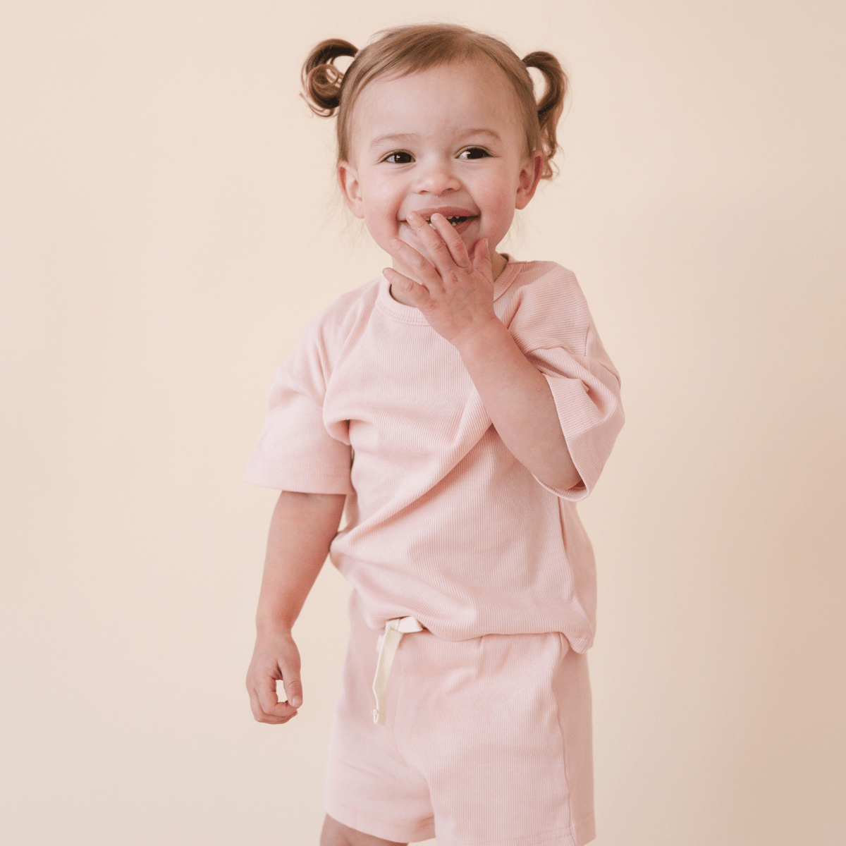 Organic Cotton Short Set blush
