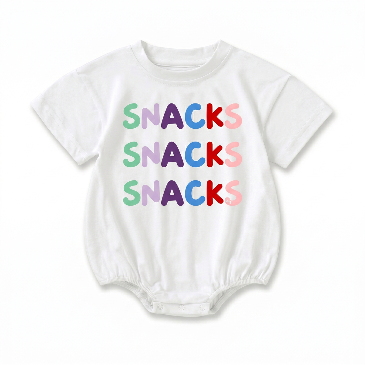 Organic Cotton Bubble Romper - SNACKS