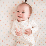 Stretch Crib Sheet, Sunlit Daisy
