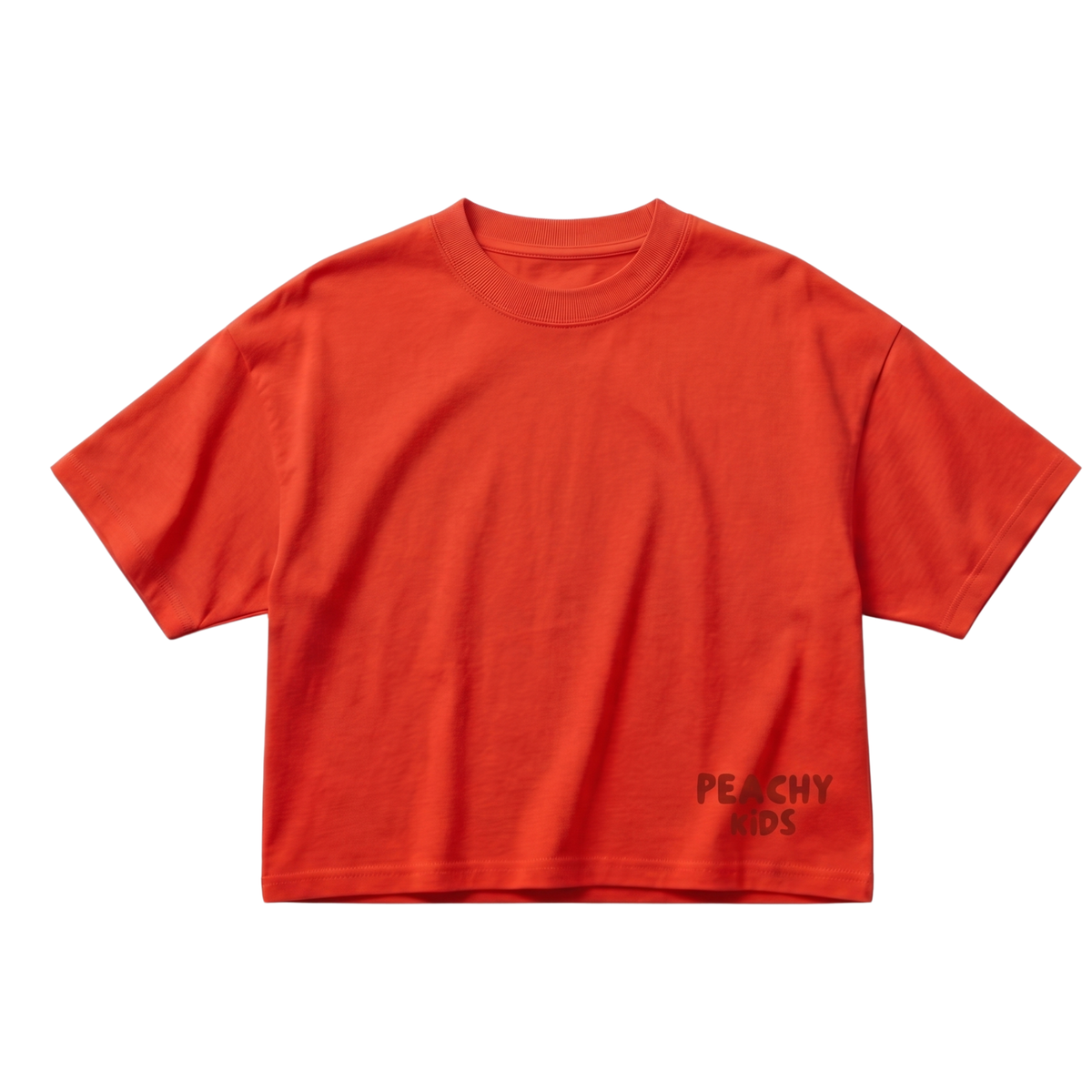 Organic Cotton Tee (Boxy Fit) - Kindness is My Superpower Tomato