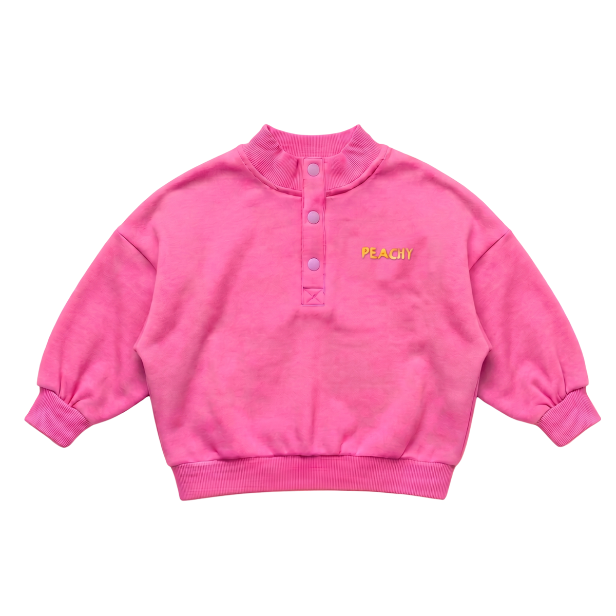 Play-All-Day Fleece Henley - Pink