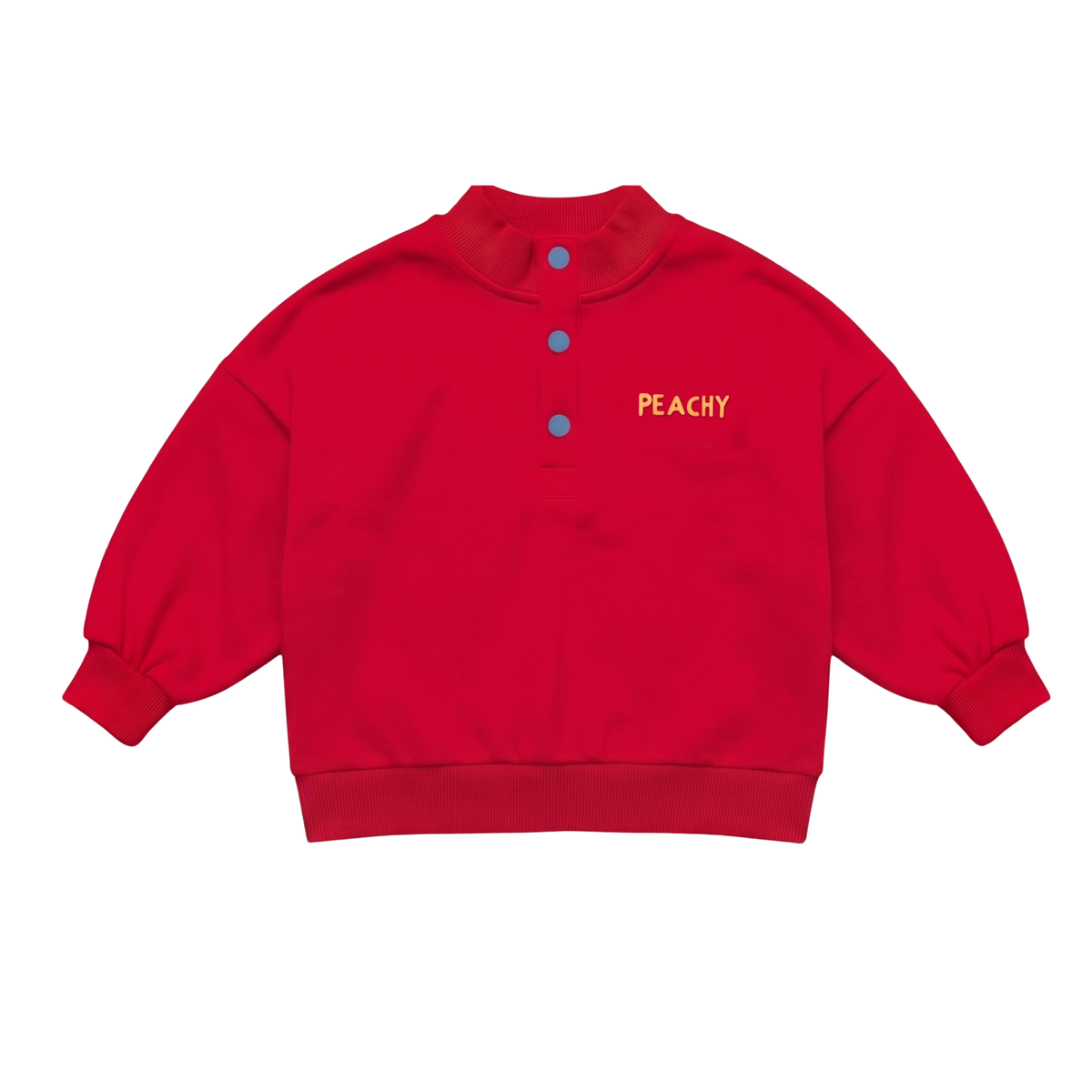 Play-All-Day Fleece Henley - Tomato