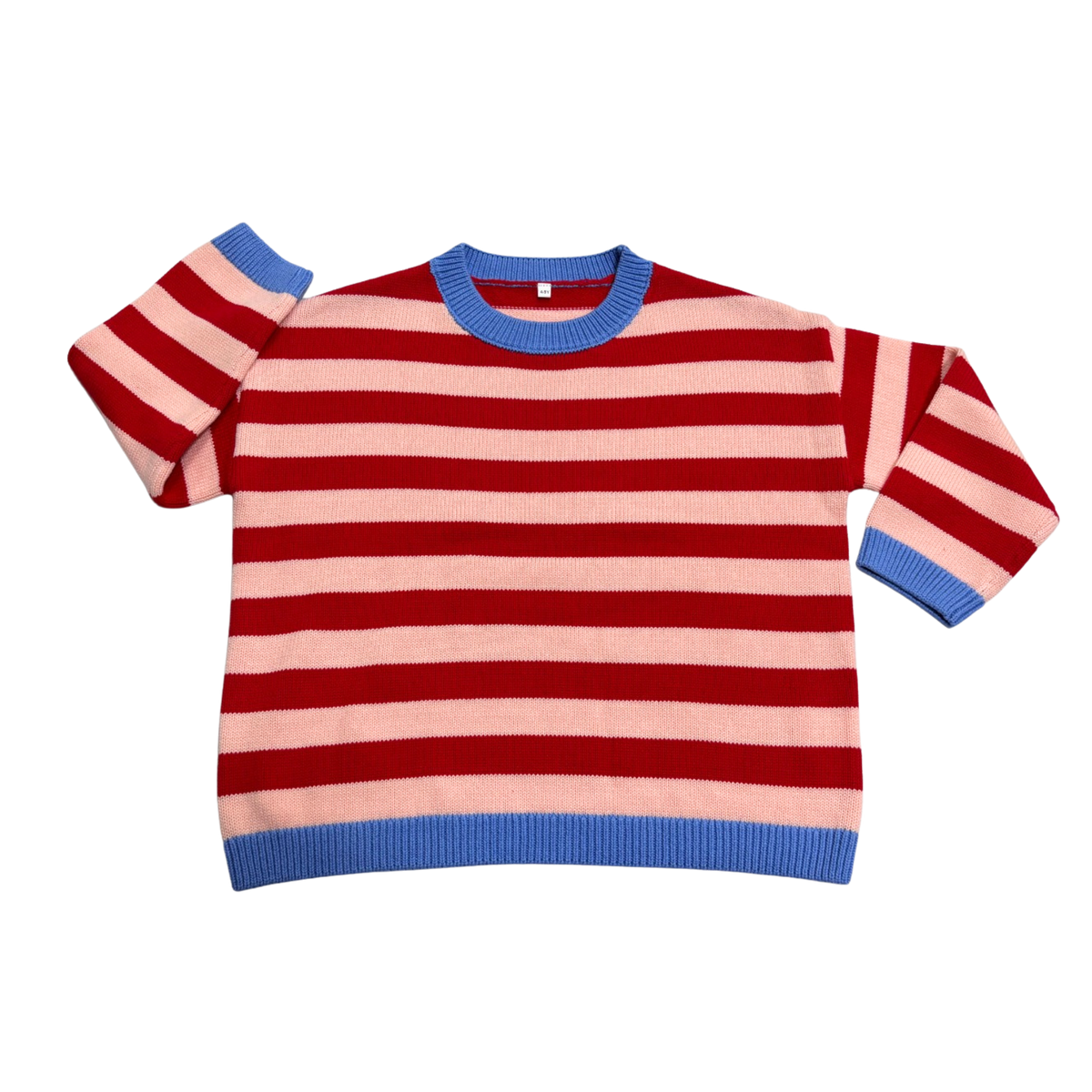 Striped Sweater - Cherry