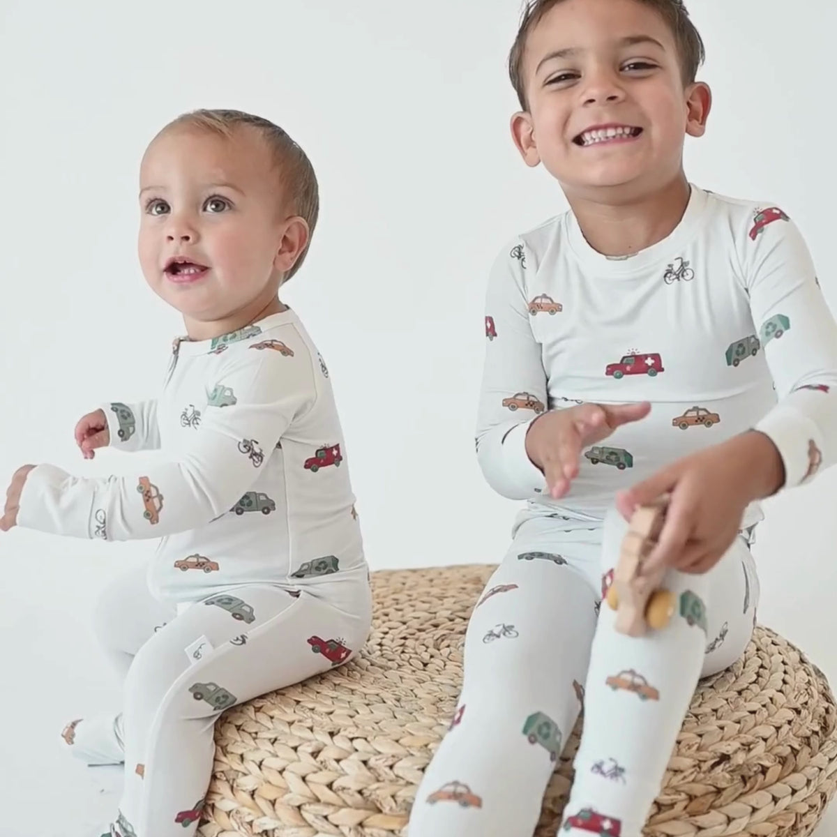 Bamboo 2-Way Convertible Zip Romper - Rush Hour