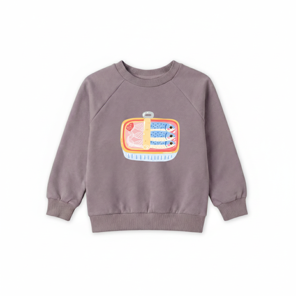 Organic Cotton Sweatshirt - Sardines
