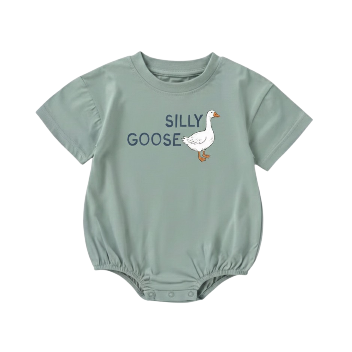 Organic Cotton Bubble Romper - Silly Goose