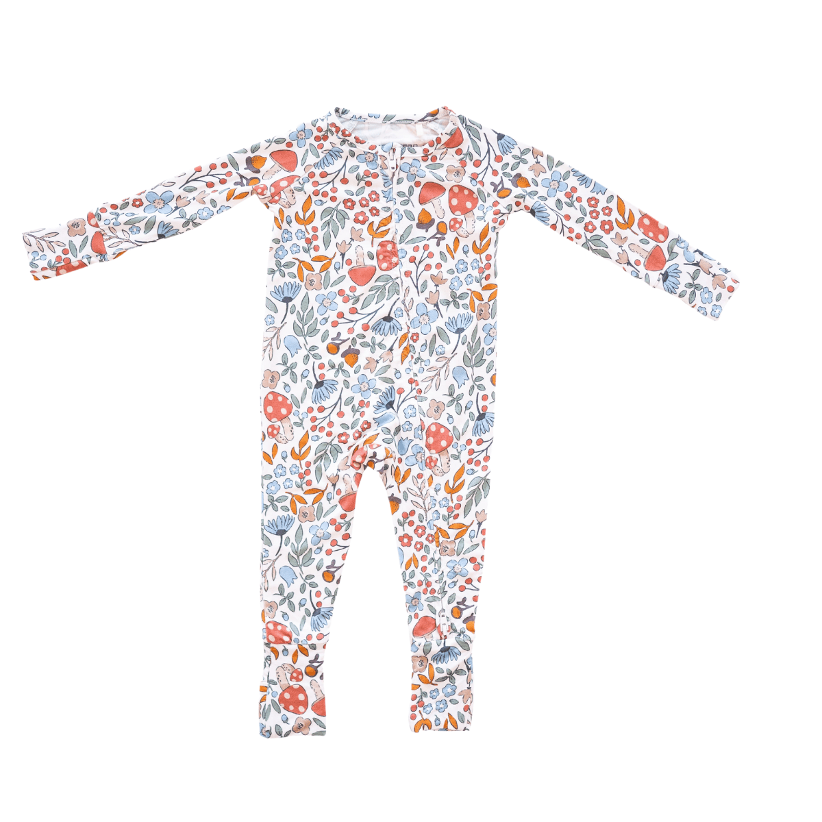 2-Way Convertible Zip Romper - Fall Floral