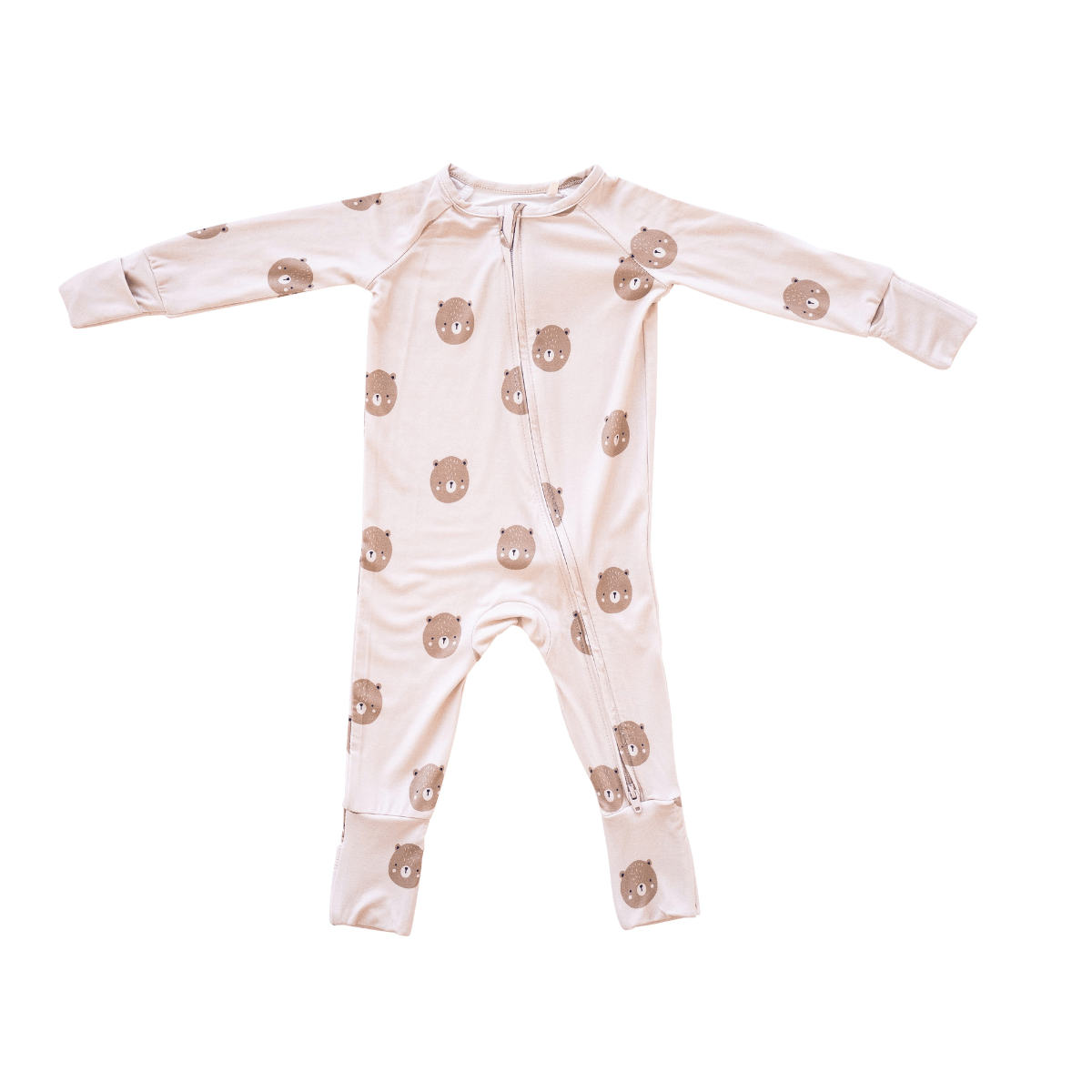 2-Way Convertible Zip Romper - Teddy