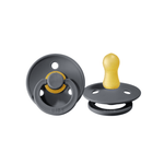 BiBS Classic Round Pacifier Set of Two - Size 1 Iron