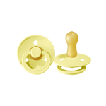 BiBS Classic Round Pacifier Set of Two - Size 1 Sunshine