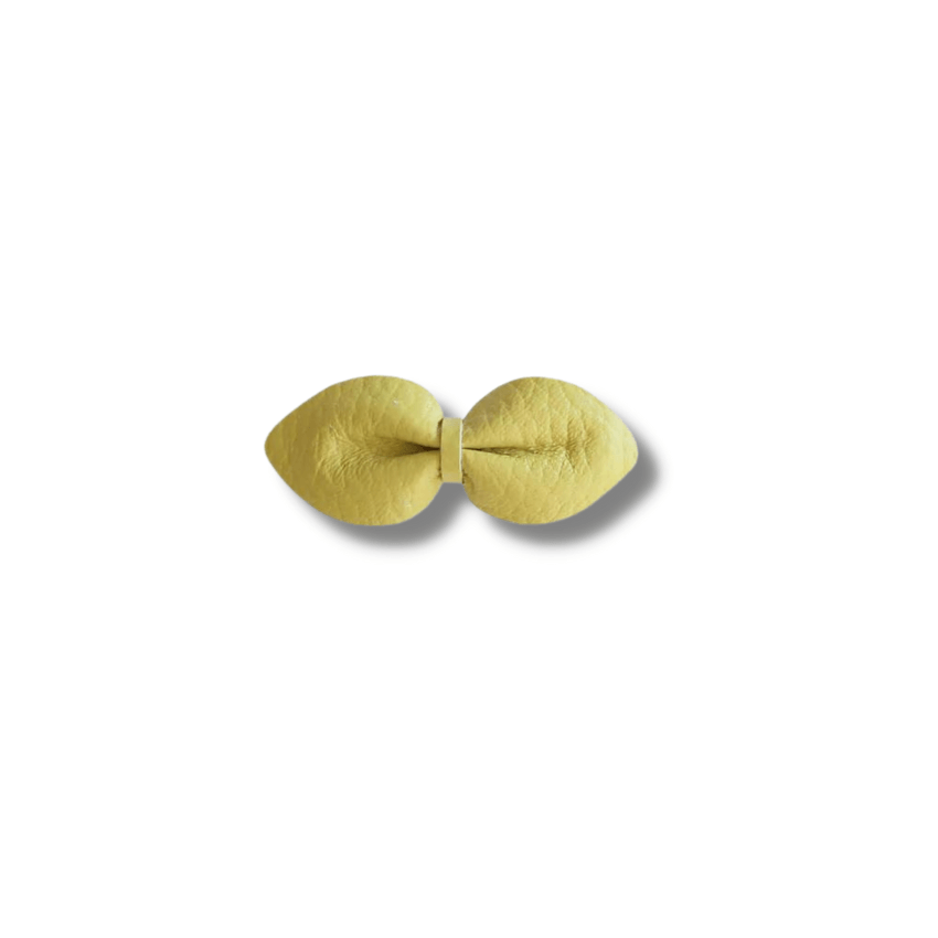 Brooke Leather Bow Clip, Cali