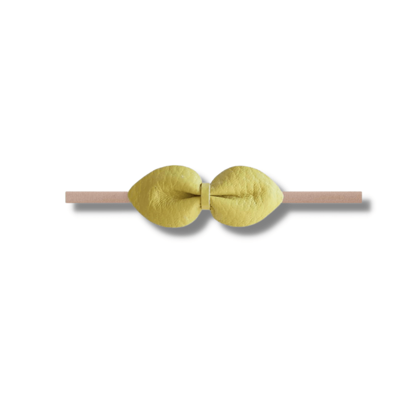 Brooke Leather Bow Headband, Cali