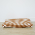 Mebie Baby Cotton Muslin Change Pad Cover, Gingham