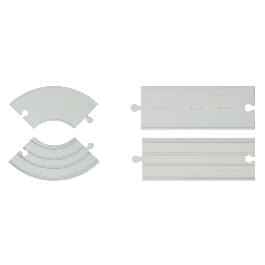 PlanWorld Rubber Road + Rail Expansion Tracks, Set C
